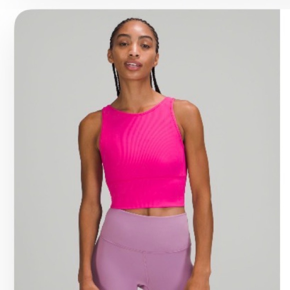 Lululemon- Power pivot Ribbed Tank Top